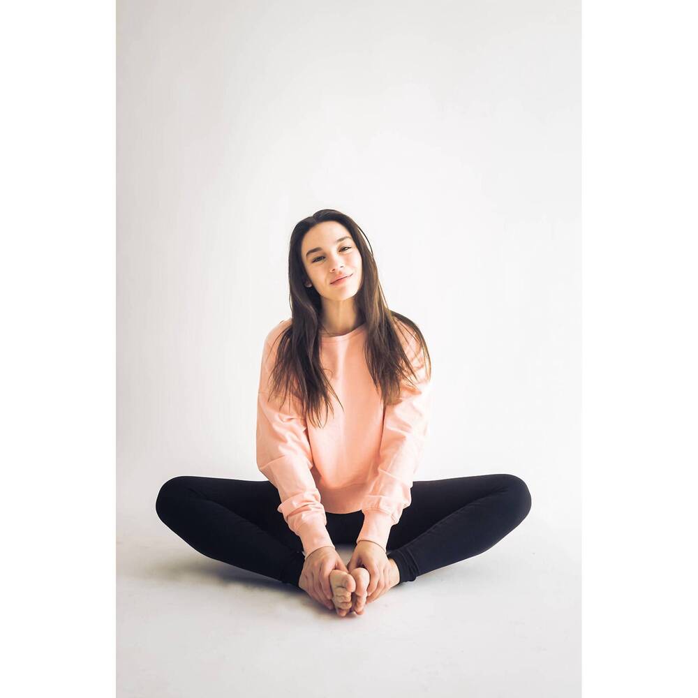 NEW FALCON PARK annie cropped sweatshirt in orange